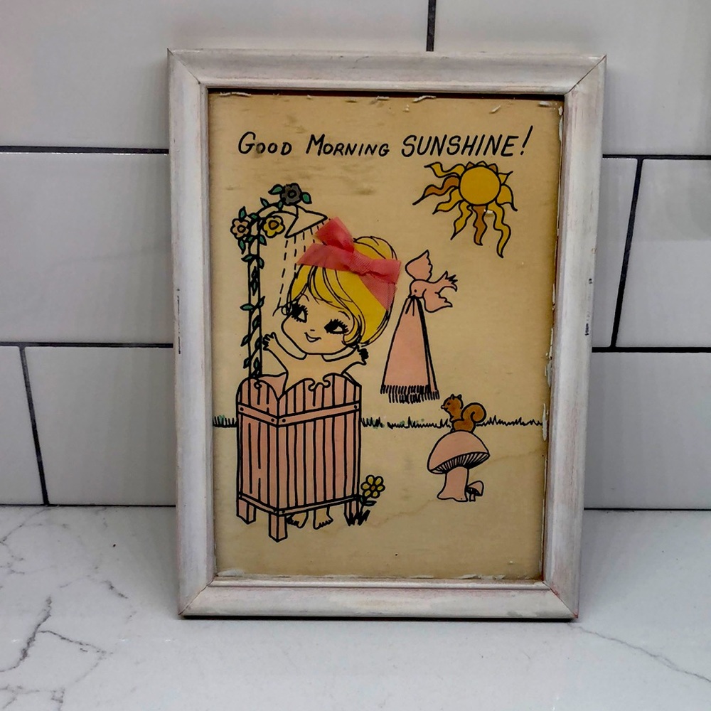 Adorable vintage print “Good Morning Sunshine “